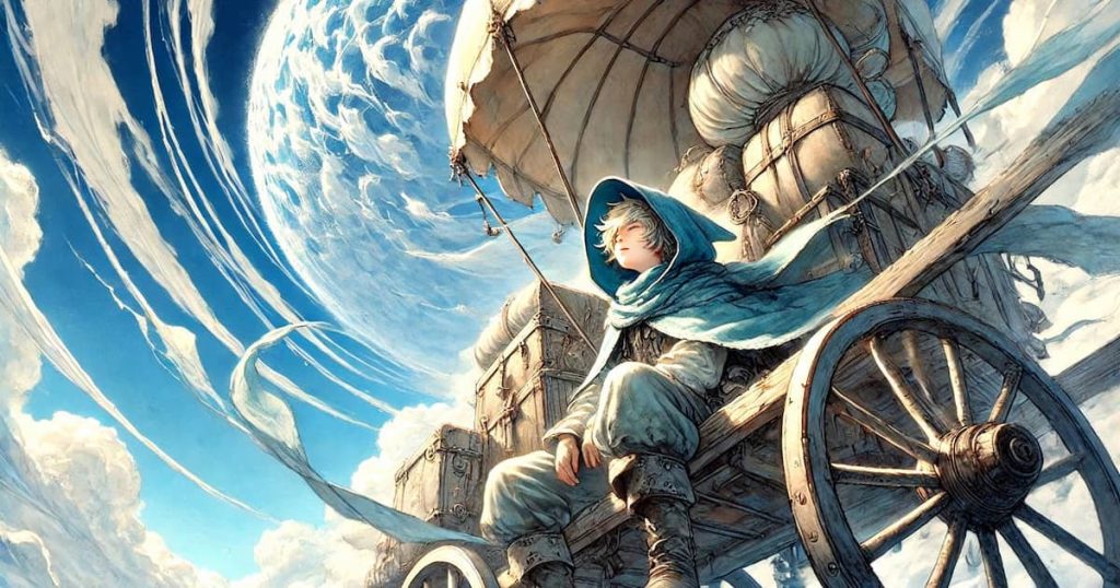 ルーン占いで「旅・始動」を象徴するラドまたはライドのイメージ画像